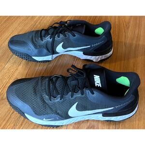 Nike Alpha Huarache Elite 3 Turf Black Iron Grey CK0748-003 Men's Size 16